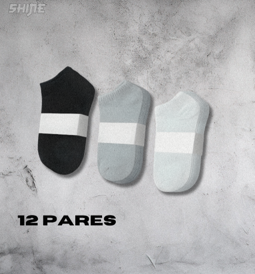 Kit 6 pares e 12 Pares Meias